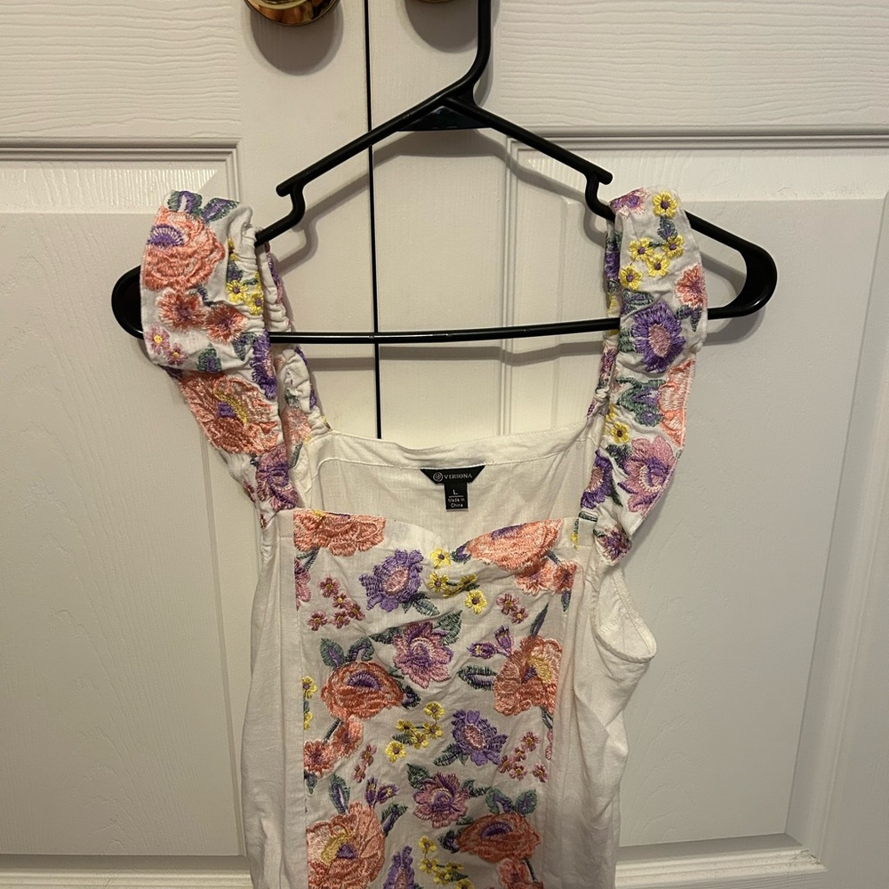 Embroidered Multicolor Floral Blouse
